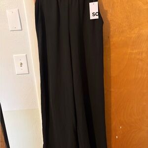 Kohl's Black Wide-Leg Pull-On Pants